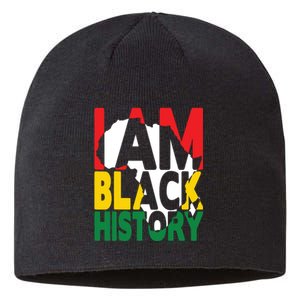 I Am Black History Month African American Pride Celebration Sustainable Beanie