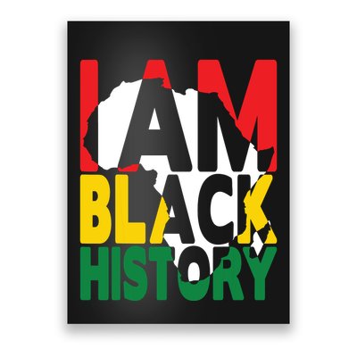 I Am Black History Month African American Pride Celebration Poster