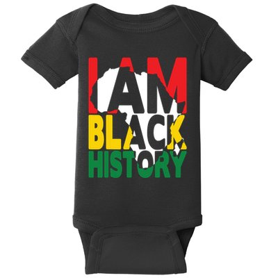 I Am Black History Month African American Pride Celebration Baby Bodysuit