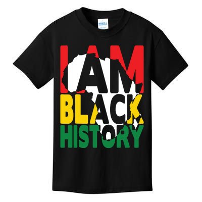 I Am Black History Month African American Pride Celebration Kids T-Shirt