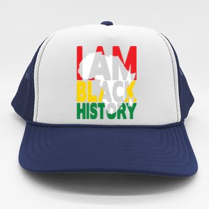 I Am Black History Month African American Pride Celebration Trucker Hat