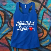 ItS A Beautiful Day To Save Lives Funny Nurse Careers Nurse Gift Womens Tank Top