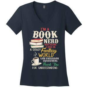 I'm a Book Nerd - Book Lover - Literature Women's V-Neck T-Shirt