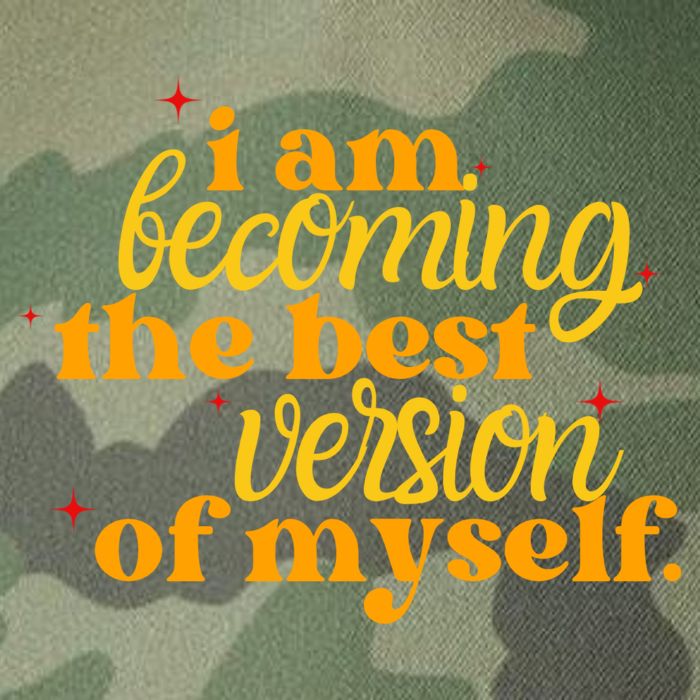 I Am Becoming The Best Version Of Myself Positive Quote Legacy Tie Dye Trucker Hat