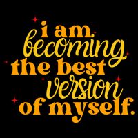 I Am Becoming The Best Version Of Myself Positive Quote 16 in Basic Backpack