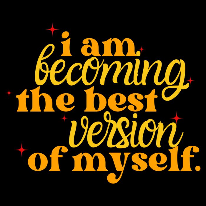 I Am Becoming The Best Version Of Myself Positive Quote 16 in Basic Backpack