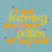 I Am Becoming The Best Version Of Myself Positive Quote Sueded Cloud Jersey T-Shirt