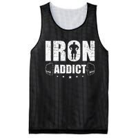 Iron Addict Bodybuilding Weightlifting Workout Mesh Reversible Basketball Jersey Tank