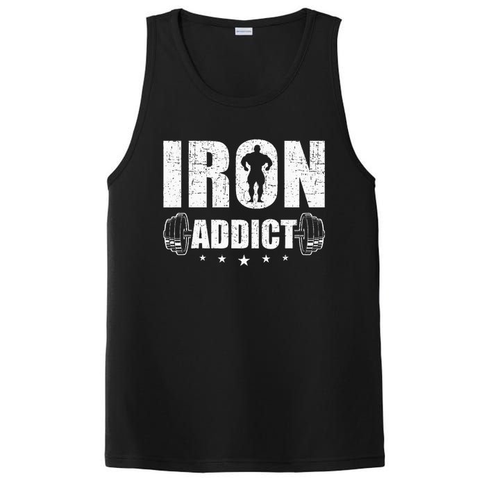 Iron Addict Bodybuilding Weightlifting Workout PosiCharge Competitor Tank