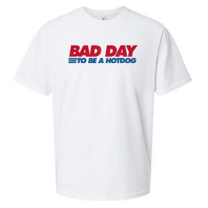 Its A Bad Day To Be A Hot Dog Funny Hot Dog 4th Of July Sueded Cloud Jersey T-Shirt