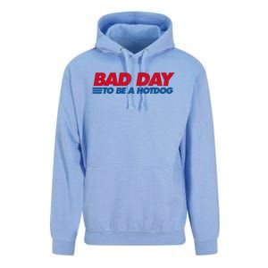 Its A Bad Day To Be A Hot Dog Funny Hot Dog 4th Of July Unisex Surf Hoodie