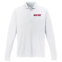 Its A Bad Day To Be A Hot Dog Funny Hot Dog 4th Of July Performance Long Sleeve Polo