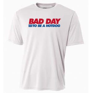 Its A Bad Day To Be A Hot Dog Funny Hot Dog 4th Of July Cooling Performance Crew T-Shirt