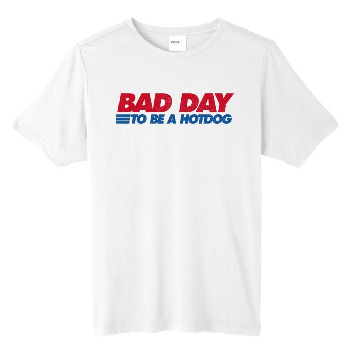 Its A Bad Day To Be A Hot Dog Funny Hot Dog 4th Of July Tall Fusion ChromaSoft Performance T-Shirt