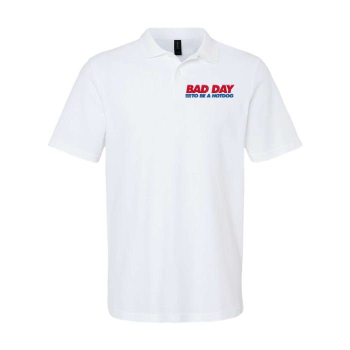 Its A Bad Day To Be A Hot Dog Funny Hot Dog 4th Of July Softstyle Adult Sport Polo