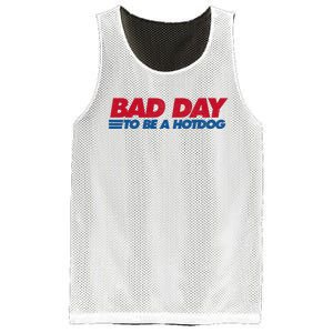 Its A Bad Day To Be A Hot Dog Funny Hot Dog 4th Of July Mesh Reversible Basketball Jersey Tank