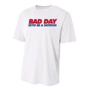 Its A Bad Day To Be A Hot Dog Funny Hot Dog 4th Of July Performance Sprint T-Shirt