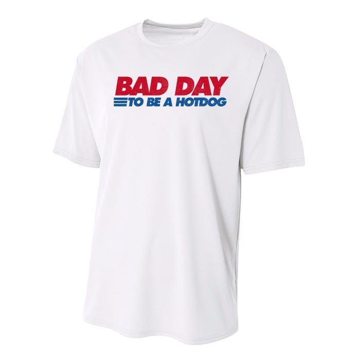 Its A Bad Day To Be A Hot Dog Funny Hot Dog 4th Of July Performance Sprint T-Shirt