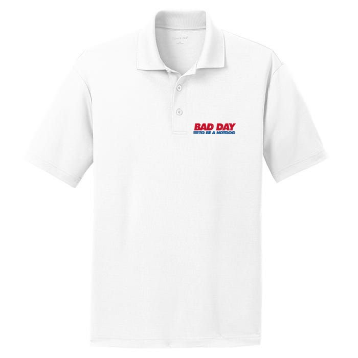 Its A Bad Day To Be A Hot Dog Funny Hot Dog 4th Of July PosiCharge RacerMesh Polo