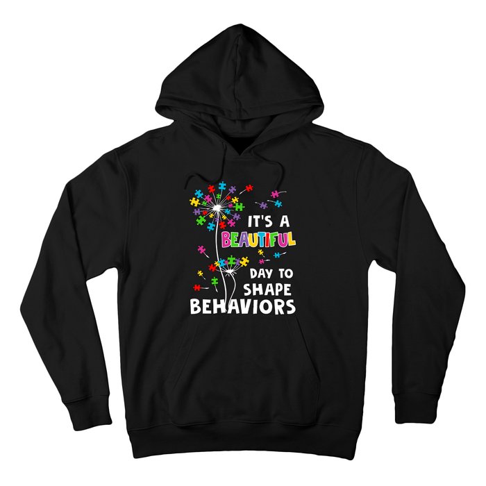 It's A Beautiful Day To Shape Behaviors Special Education Autism Awareness Hoodie