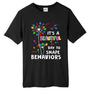 It's A Beautiful Day To Shape Behaviors Special Education Autism Awareness Tall Fusion ChromaSoft Performance T-Shirt