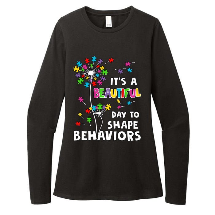 It's A Beautiful Day To Shape Behaviors Special Education Autism Awareness Womens CVC Long Sleeve Shirt