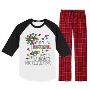 It's A Beautiful Day To Shape Behaviors Special Education Autism Awareness Raglan Sleeve Pajama Set