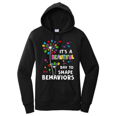 It's A Beautiful Day To Shape Behaviors Special Education Autism Awareness Women's Pullover Hoodie