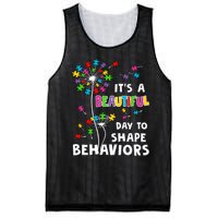 It's A Beautiful Day To Shape Behaviors Special Education Autism Awareness Mesh Reversible Basketball Jersey Tank