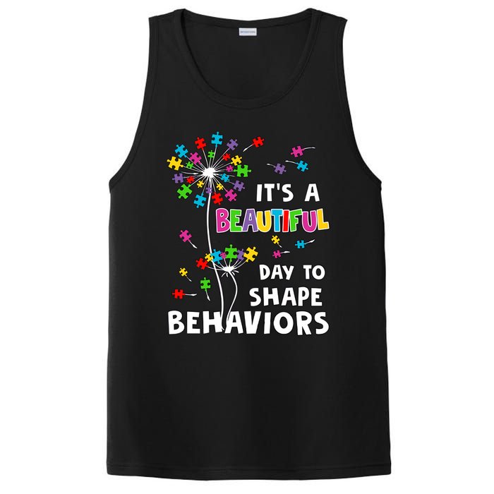 It's A Beautiful Day To Shape Behaviors Special Education Autism Awareness PosiCharge Competitor Tank