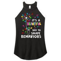 It's A Beautiful Day To Shape Behaviors Special Education Autism Awareness Women's Perfect Tri Rocker Tank