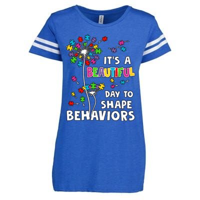 It's A Beautiful Day To Shape Behaviors Special Education Autism Awareness Enza Ladies Jersey Football T-Shirt