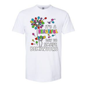 It's A Beautiful Day To Shape Behaviors Special Education Autism Awareness Softstyle CVC T-Shirt