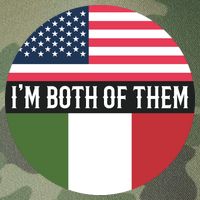 I Am Both Of Them American And Italian Flags Legacy Tie Dye Trucker Hat