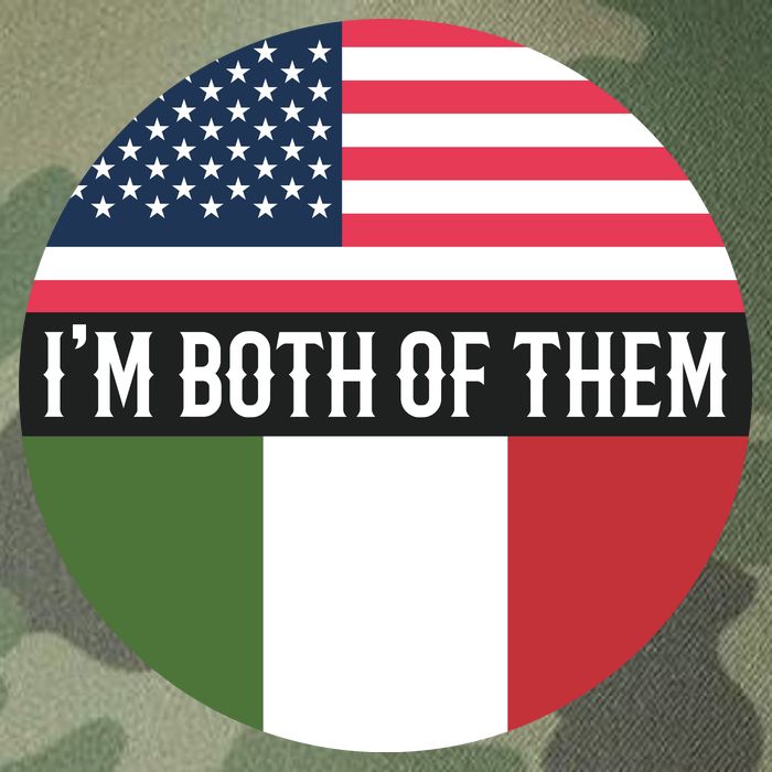 I Am Both Of Them American And Italian Flags Legacy Tie Dye Trucker Hat