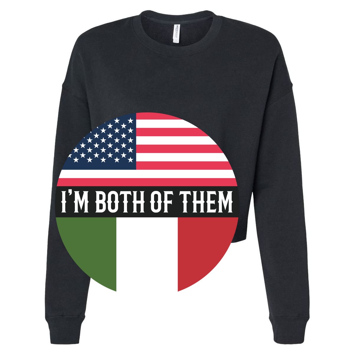 I Am Both Of Them American And Italian Flags 12oz Stainless Steel Coffee Mug