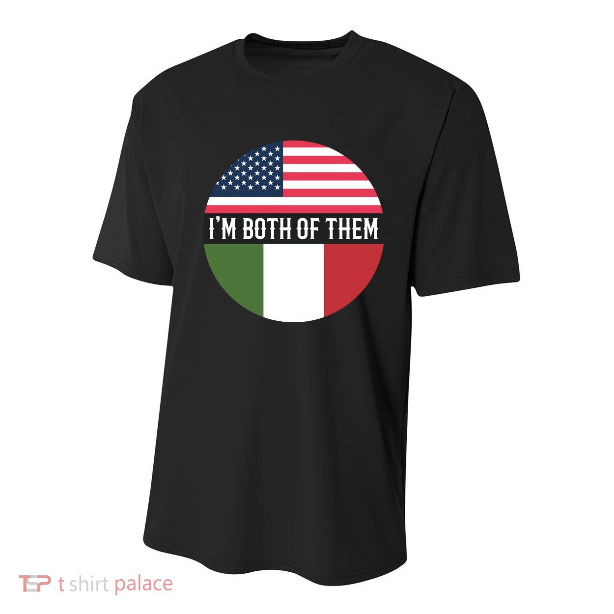 I Am Both Of Them American And Italian Flags Youth Performance Sprint T-Shirt