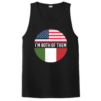 I Am Both Of Them American And Italian Flags PosiCharge Competitor Tank