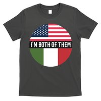 I Am Both Of Them American And Italian Flags T-Shirt