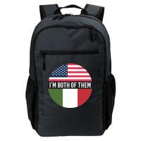I Am Both Of Them American And Italian Flags Backpack