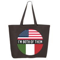 I Am Both Of Them American And Italian Flags 25L Jumbo Tote