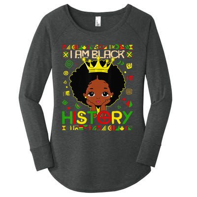 I Am Black History Month African American Women's Perfect Tri Tunic Long Sleeve Shirt