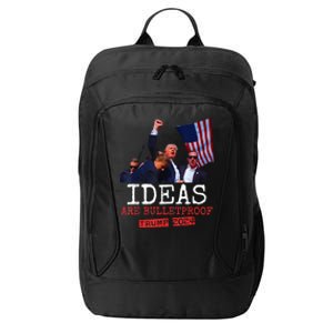 Ideas Are Bulletproof Trump 2024 City Backpack