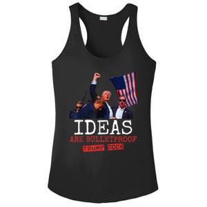 Ideas Are Bulletproof Trump 2024 Ladies PosiCharge Competitor Racerback Tank