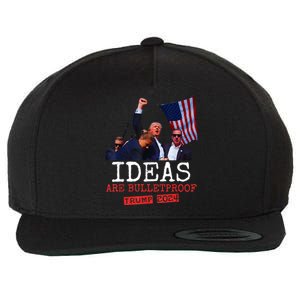 Ideas Are Bulletproof Trump 2024 Wool Snapback Cap