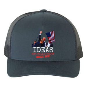 Ideas Are Bulletproof Trump 2024 Yupoong Adult 5-Panel Trucker Hat