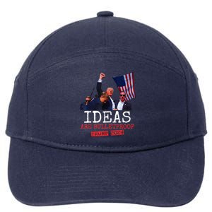 Ideas Are Bulletproof Trump 2024 7-Panel Snapback Hat