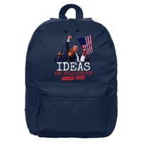 Ideas Are Bulletproof Trump 2024 16 in Basic Backpack