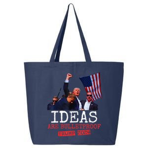 Ideas Are Bulletproof Trump 2024 25L Jumbo Tote