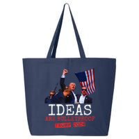 Ideas Are Bulletproof Trump 2024 25L Jumbo Tote